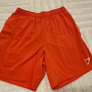 Gymshark Vibrant Orange Athletic Shorts size small